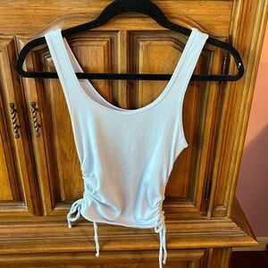 Hollister ribbed light blue tank top